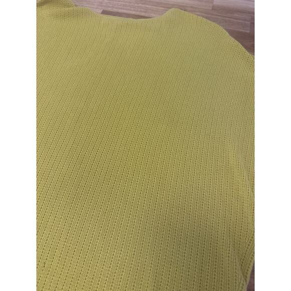 Uni Qlo Knit Top Boxy Fit Green Womens Small - Picture 2 of 5